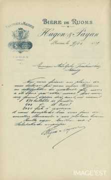 Certificat de la Brasserie Hugon & Payan (Ruoms)